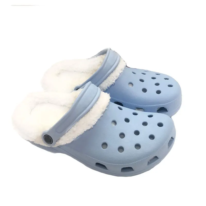 Меховая обувь, оптовая продажа, женские сандалии с логотипом под заказ, Женская садовая теплая меховая обувь, женская зимняя обувь с мехом