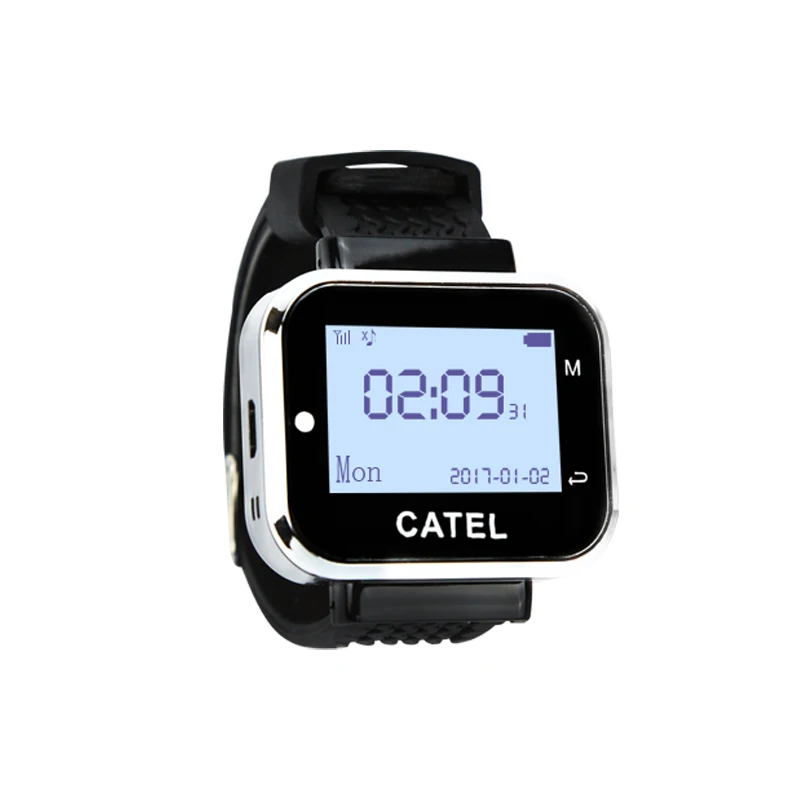 Wireless  calling system wrist Smart watch receiver big screen guest paging systems for restaurant cafe office hospital