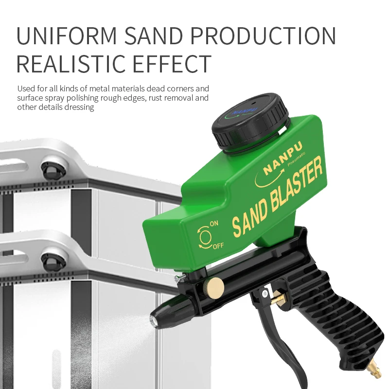 NANPU Mini air portable sand blaster gun with ceramic nozzles
