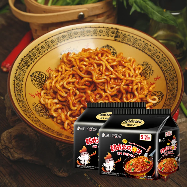Chinese Turkey Noodle Spicy Flavour Bulk Instant Noodles 112g/bag,30 Bag/carton