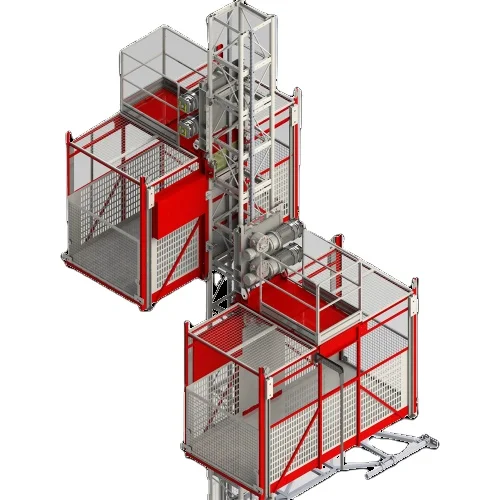 hoist safty device lifting mechanism building construction hoist konstruksi hoist sc200/200 double kandang