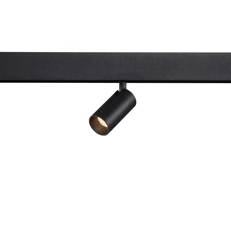 PASSUN new design 7w led cob magnet track light 4 phase with honey comb anti glare track lighting system for hotel