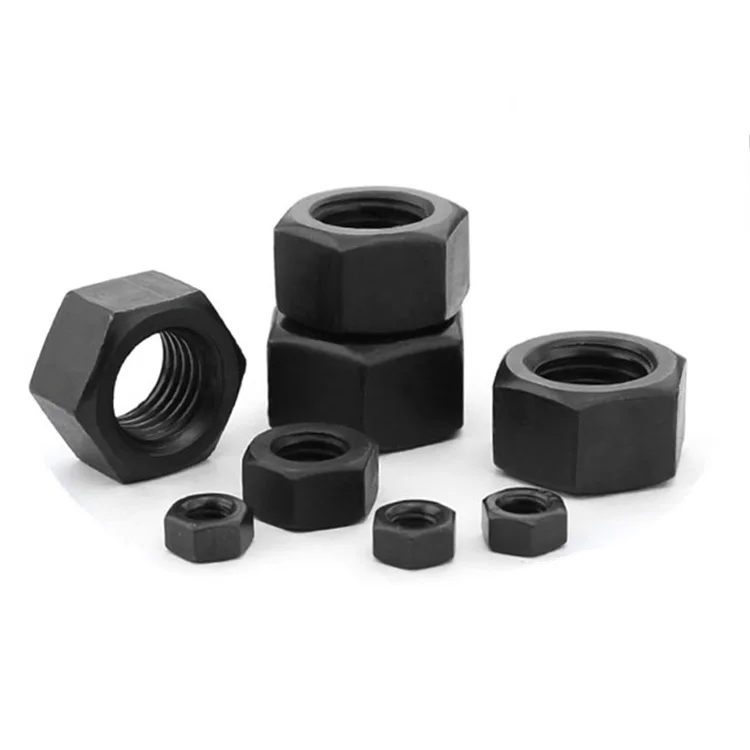 High Quality High Strength Hex Nuts Wholesale Price High Strength Hex Nuts Black Oxide