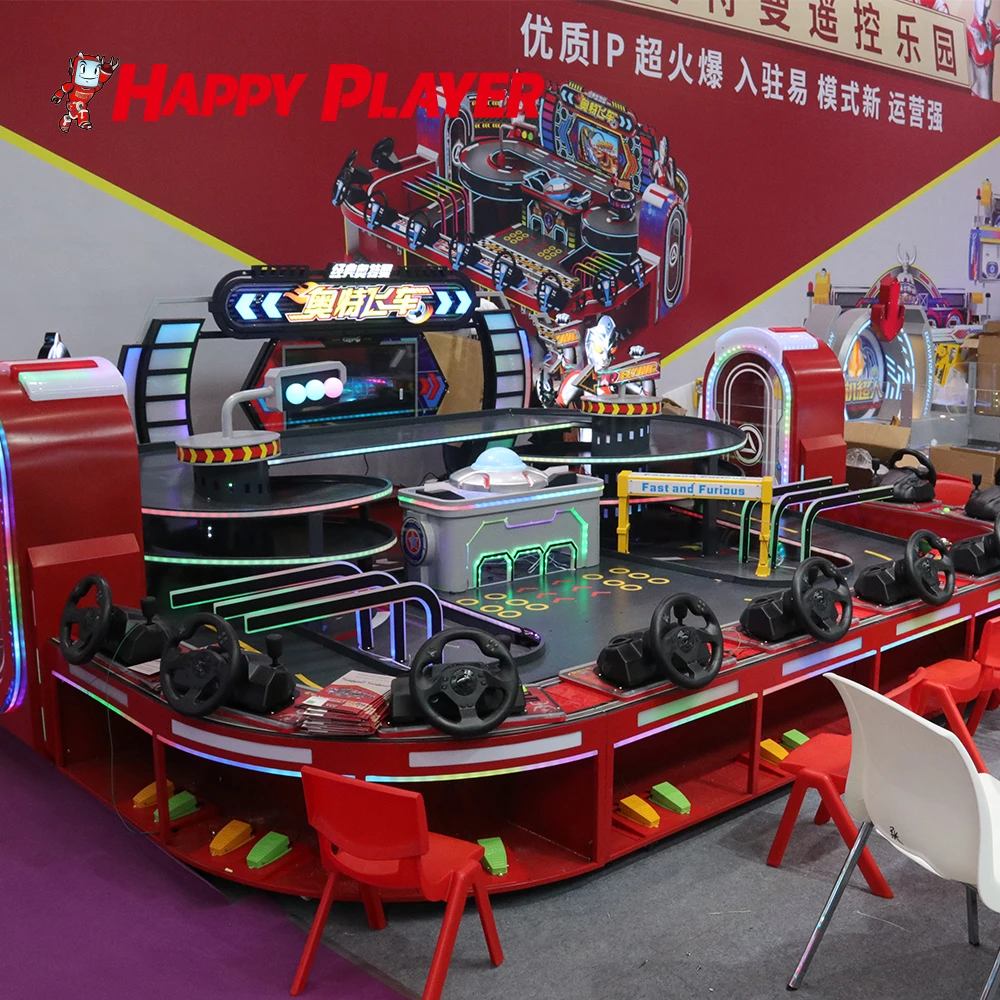 ULTRAMAN Plastic Racing Car Slot Toys Diy Rail Way Car Track With Teeterboard Toy Electric For Kids Boys Children