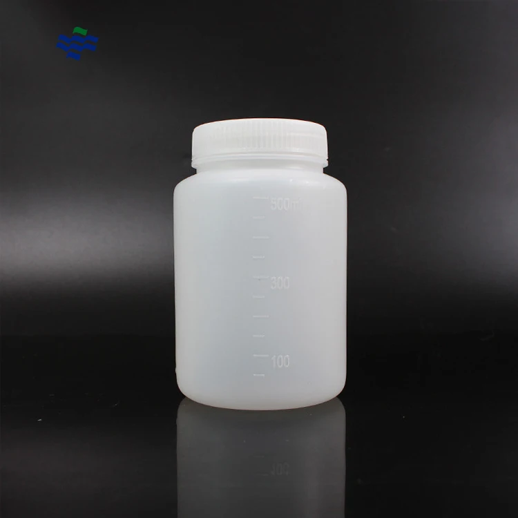 Biochemistry Reagents Plastic Bottle for hdpe White Medical Plastic Bottle Reagent with Wide Mouth in Laboratory Use