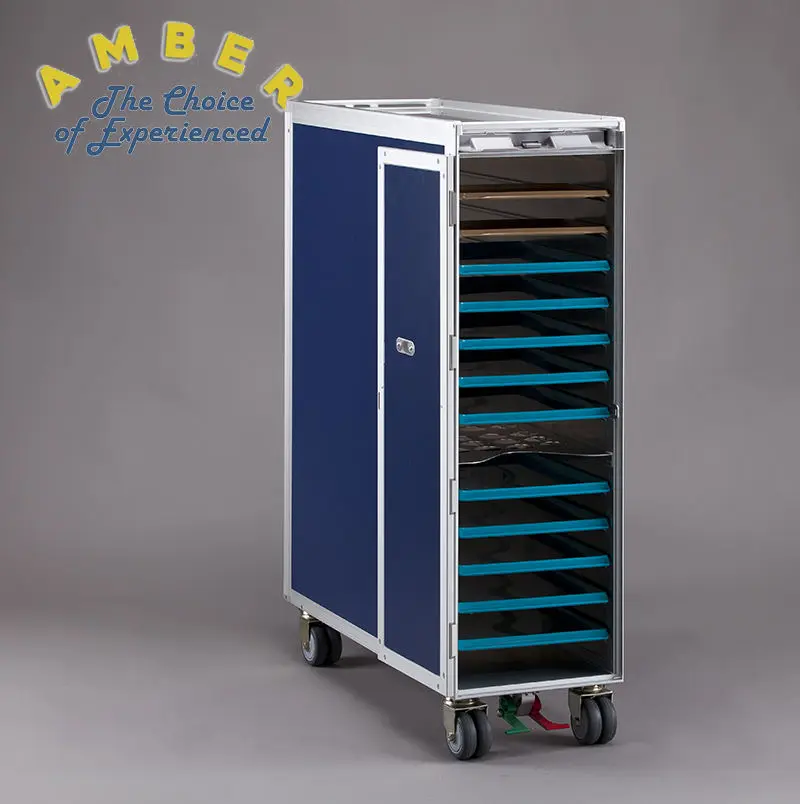 Finishing Atlas Aviation Aluminum Trolley Aircraft Catering Trolley