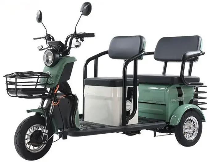 Отличная цена Электрический трехколесный велосипед Tricycle003 для взрослых с крышкой