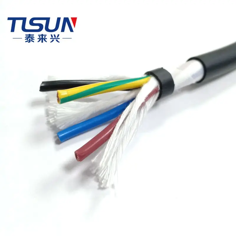 Ce Certified Drag Chain Cable HF-YY 4cores 0.75mm2 Special Bending Resistant Wire And Cable For Servo Motor