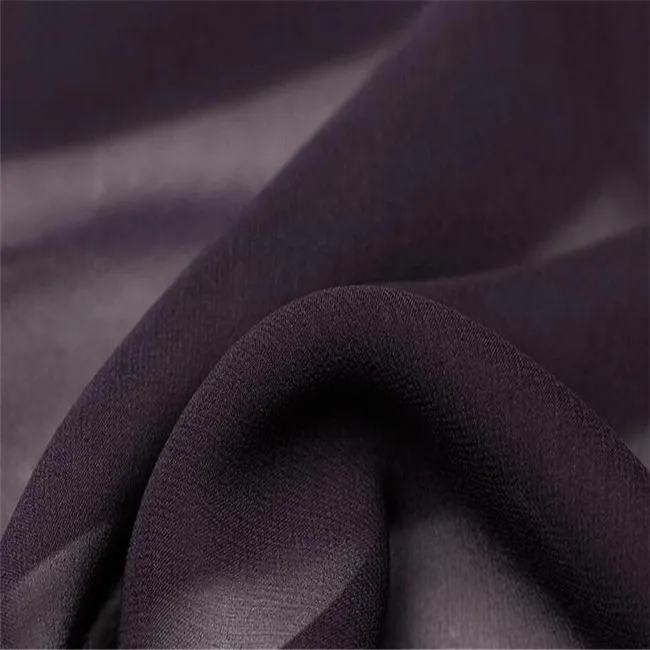 Chinese Wholesale  Silk GGT Mulberry Silk Georgette Fabric 100% Pure Silk Black Solid Color for Shirt Tang Suit Lace Cloth