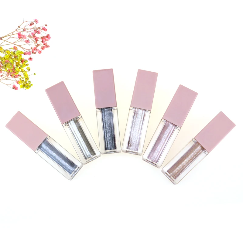 Wholesale Cosmetics Shiny Liquid Eyeshadow Waterproof Custom Glitter Shimmer Liquid Pigment Eye Shadow
