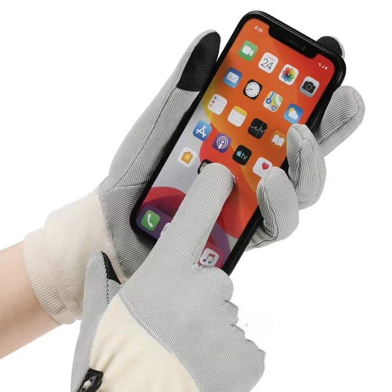 Fashion thicken thermal bike cycling touch screen women winter warm hand arm female gloves for girls