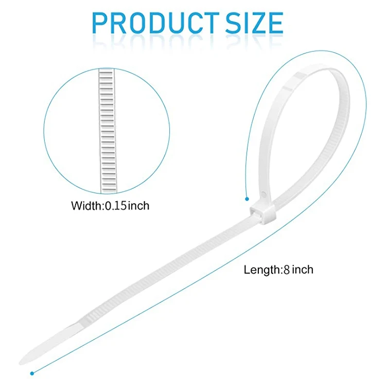 3*150mm Adjustable Nylon Cable Ties Organizer,Self-locking Plastic Cable Clamps