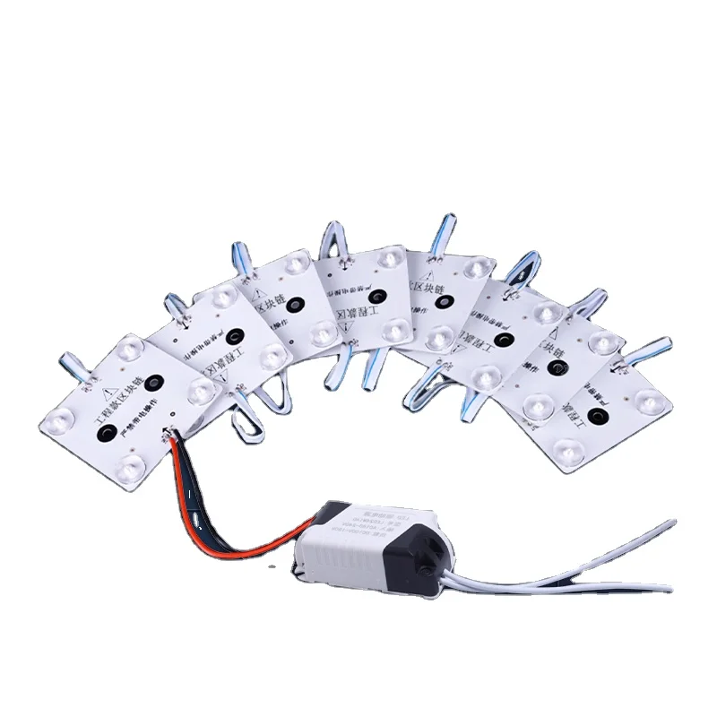 DC24V 220V  8 Block chain diffuse reflection led module for stretch ceiling film light box