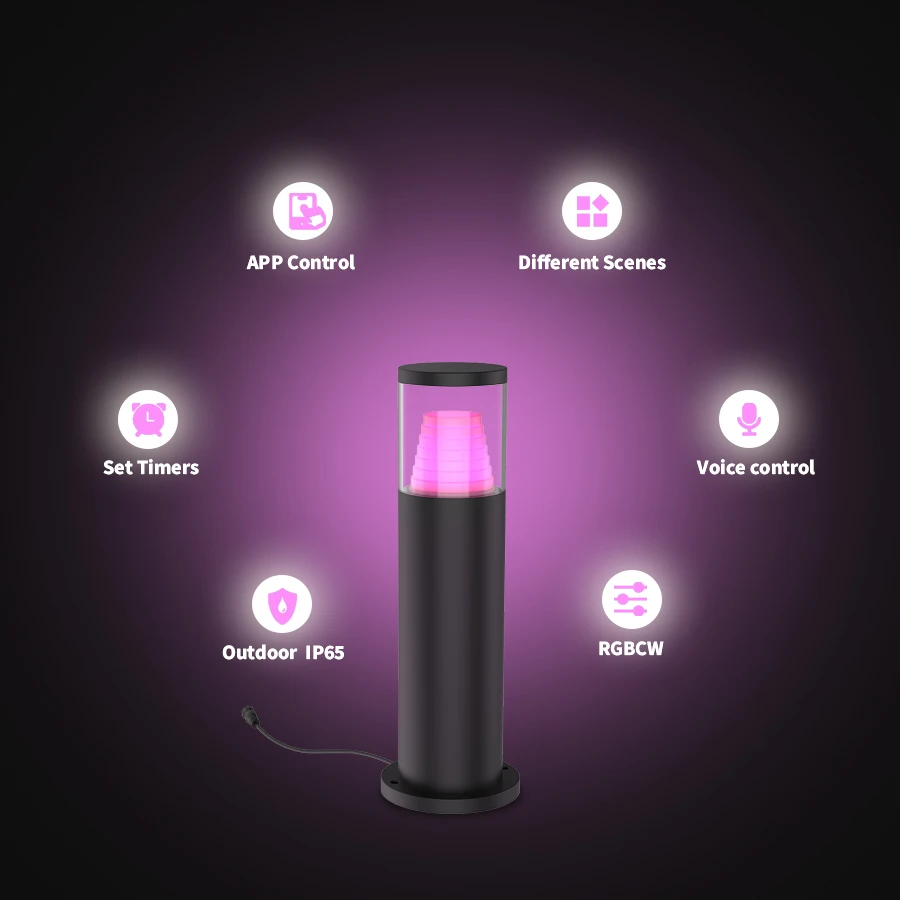 [New Arrival] Outdoor Patio Lawn Decorative RGBCW Lights with Smart APP Control Wholesale Garden Lighting