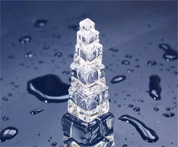 HLY Ice Cubes Acrylic Ice Cubes Irregular Crystal Stone For Home Display Bar Photography PropsDecoration