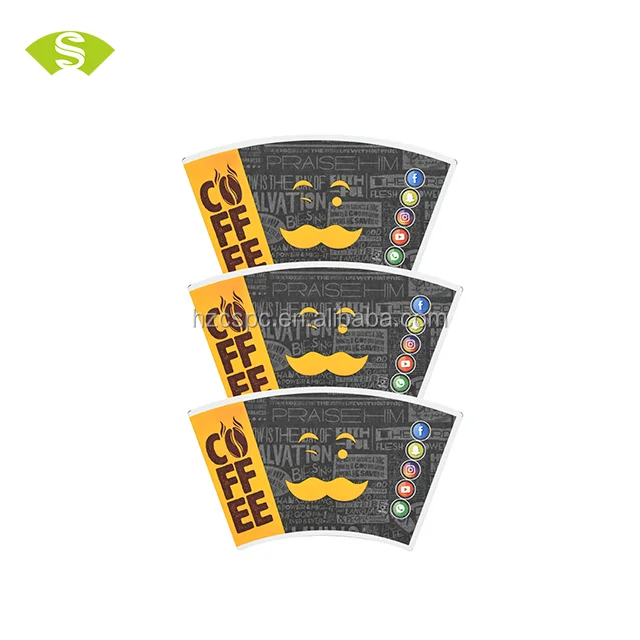 
Food grade standard sanitary safe paper cup fan paper cup forming piece 