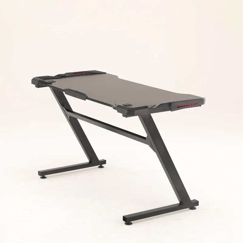 Esports Fountainhead Factory Furniture Wholesale High Cool PC Gamer Table LED Computer Gaming Desk for Home Office
