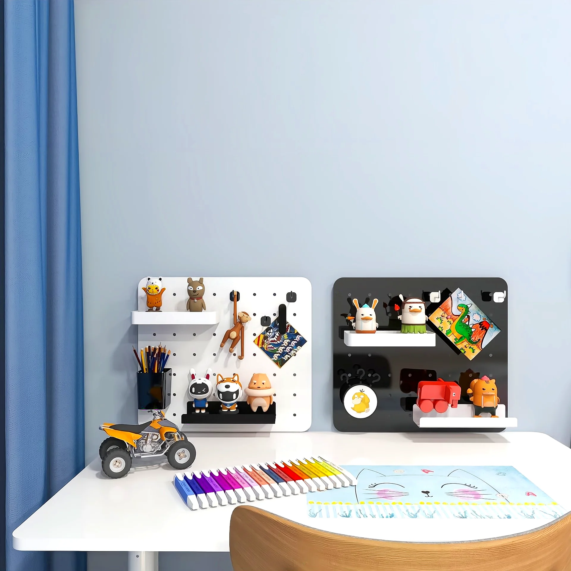 POP Display Stand Garage Hardware Wall Tool Display Metal Pegboard Hook Peg Board