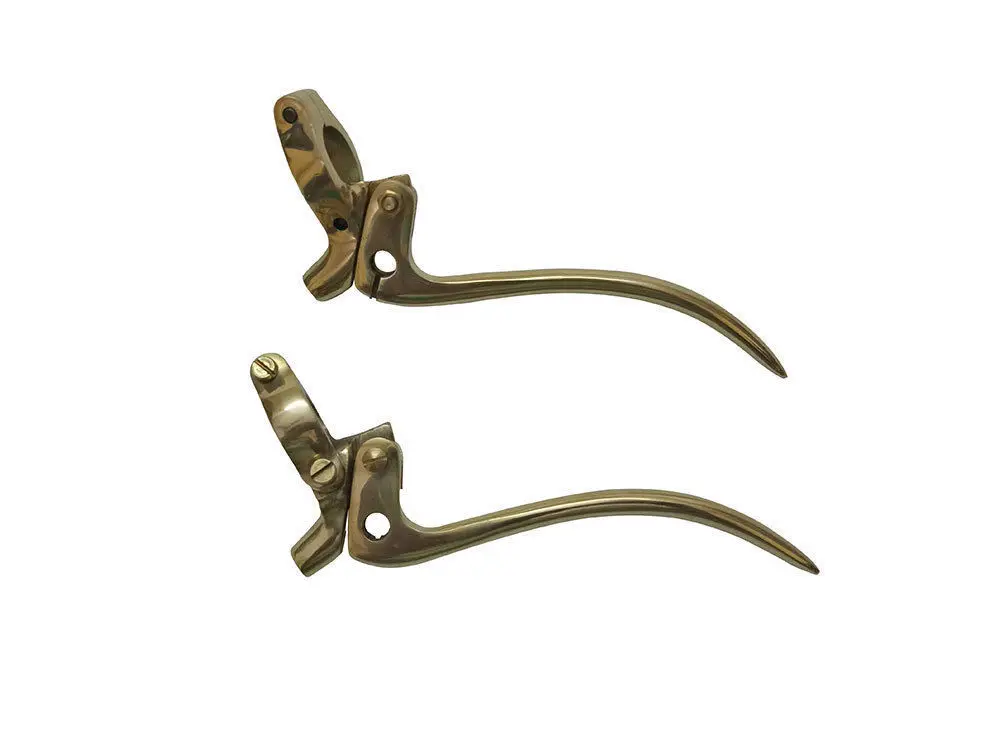 Clutch and brake Lever for motorcycle  Universal Vintage Bikes Brass 7/8 Handle Bar for bsa and other