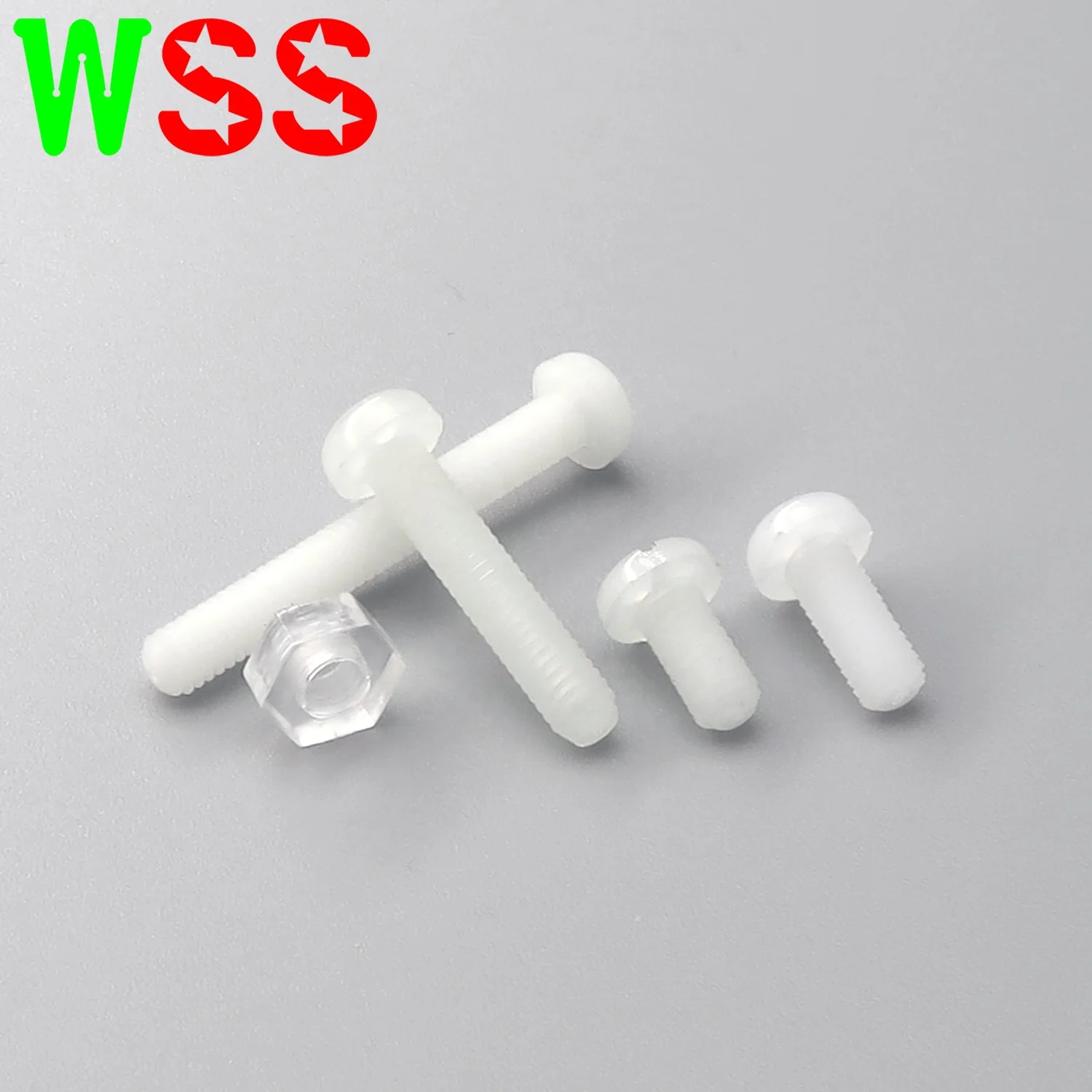 Nylon Plastic M2 Screw Cross Recessed Round Fillister Head Screw