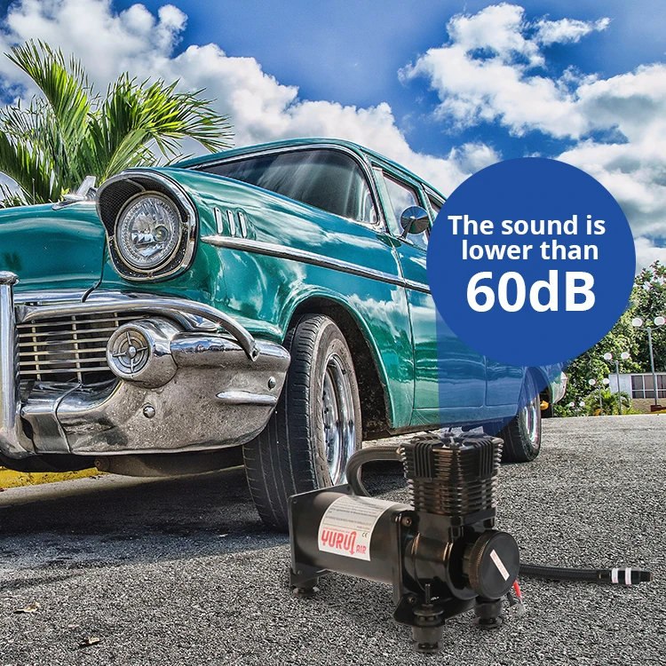 Портативный комплект подвески для внедорожников 4x4, фунт/кв. Дюйм, 12 В, бесшумный воздушный подвесной компрессор