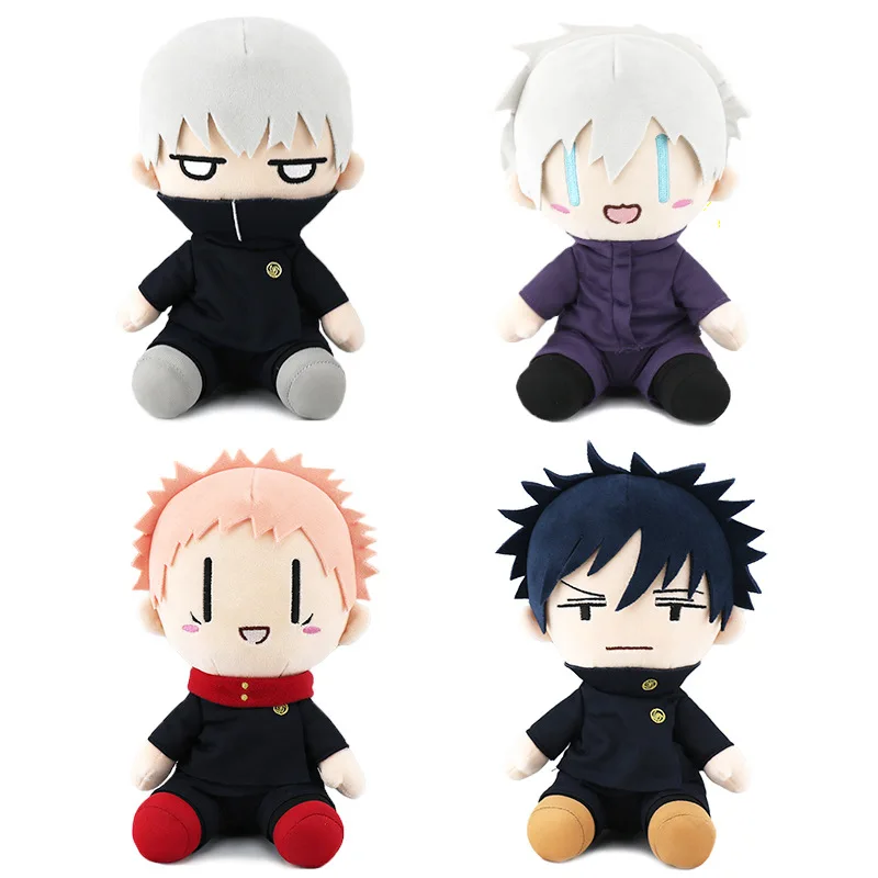 6 Design High Quality Stuffed & Plush Anime Jujutsu Kaisen Figures in sitting style as Promotion Gifts