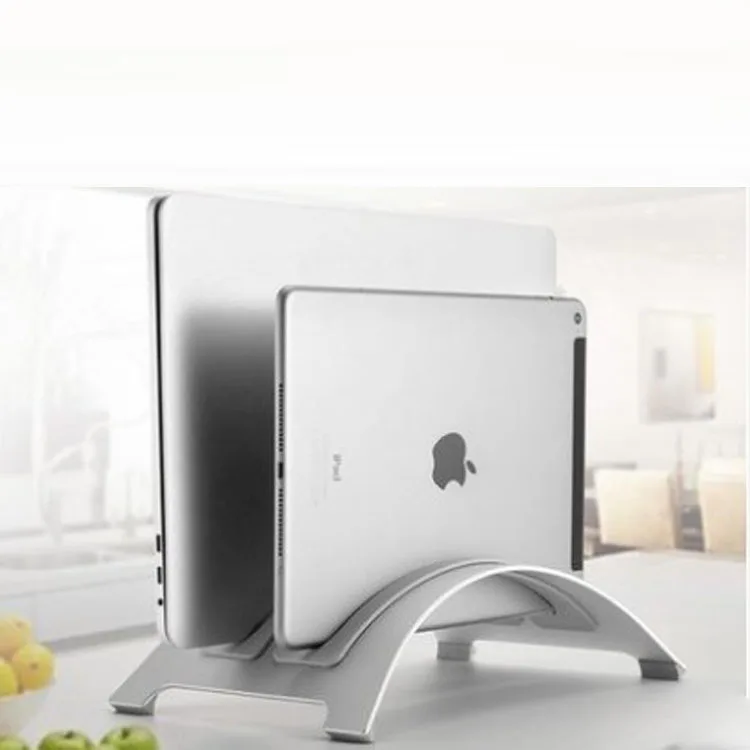 aluminum rose gold vertical laptop stand home used laptop stand laptop tidy holder