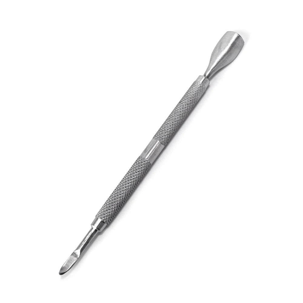 Wholesale 12.3cm Nail art Cuticle Pusher Manicure Tool Stainless Steel Nail Cuticle Pusher