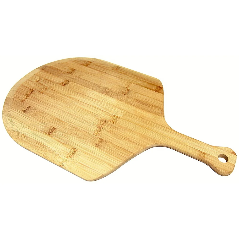 Amazon Hot Sell Style Wholesale Custom Bamboo Pizza Cutter Cutting Board Pizza Boards