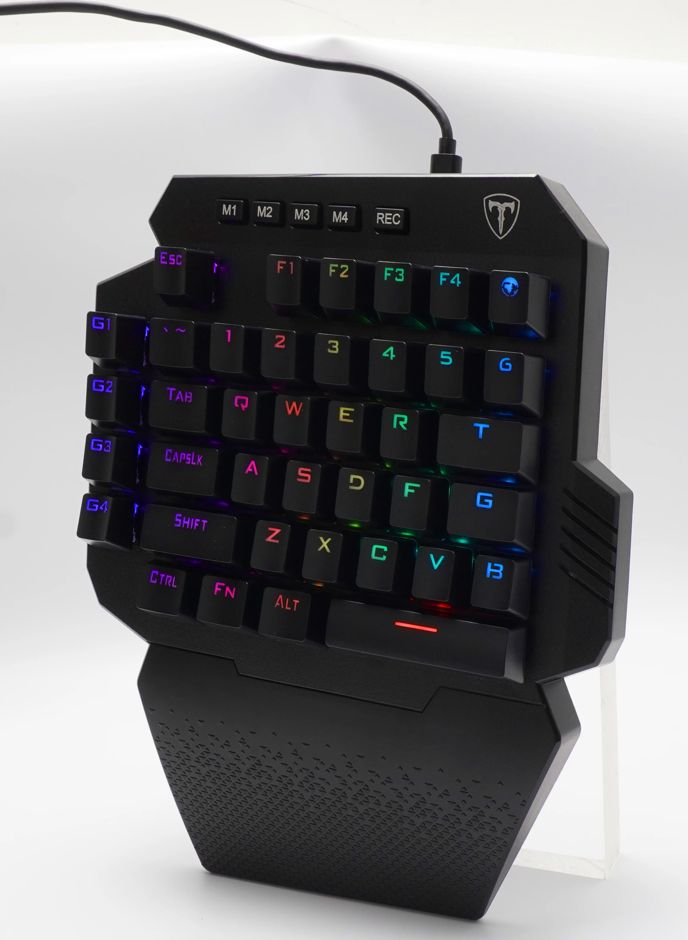 Wholesale 44 keys dual mode mechanical feel keyboard mini gamer 2.4G wireless one handed gaming keyboard