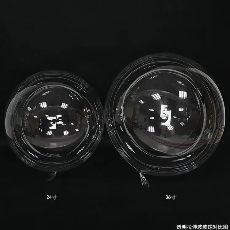 Wholesale 10 18 24 36 inch clear pvc stretchable bubble party helium transparent balloons