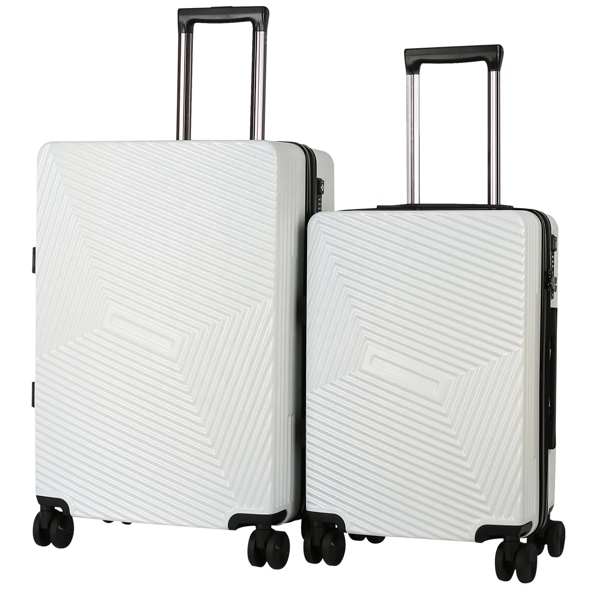 best check-In size suitcase carry-on hardside spinner luggage Sets Expandable PC+ABS 2-Piece Set luggage Suitcase