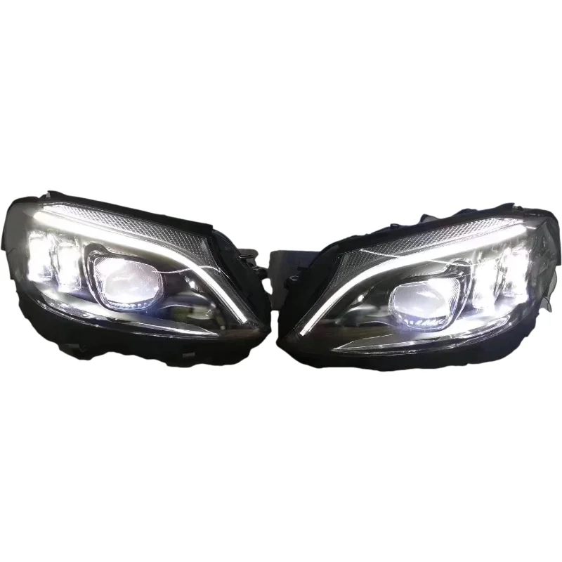 upgrade to full LED headlamp headlight with dynamic and with a touch of blue for mercedes benz C Class W205 head lamp 2015-2021