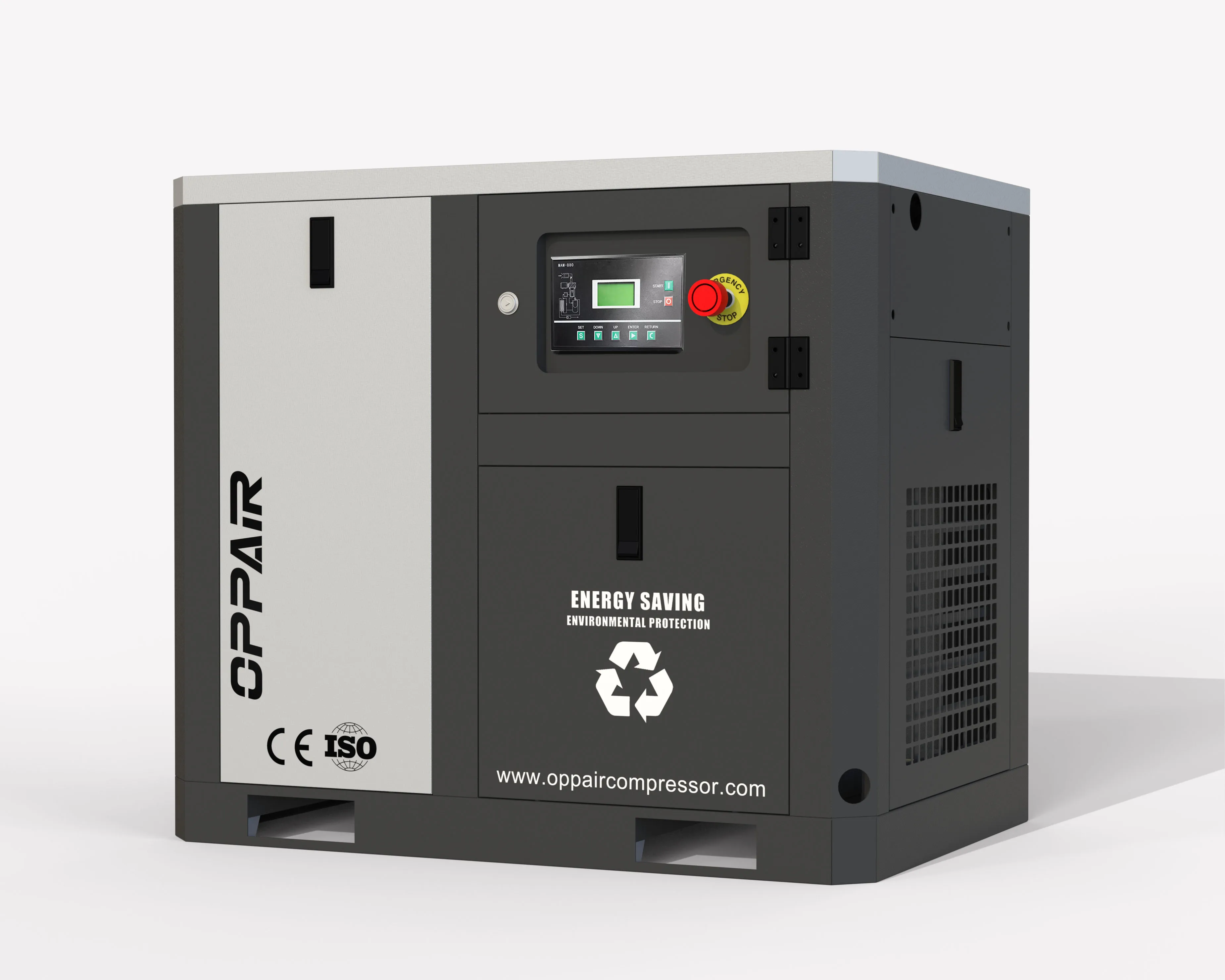 Two Stage Compression Screw Air Compressor 55Kw For Textile Industry