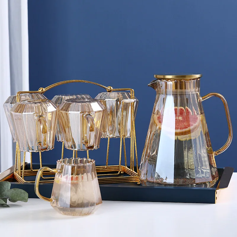 Large capacity home champagne glass cold kettle heat-resistant high temperature juice tea and coffee maker