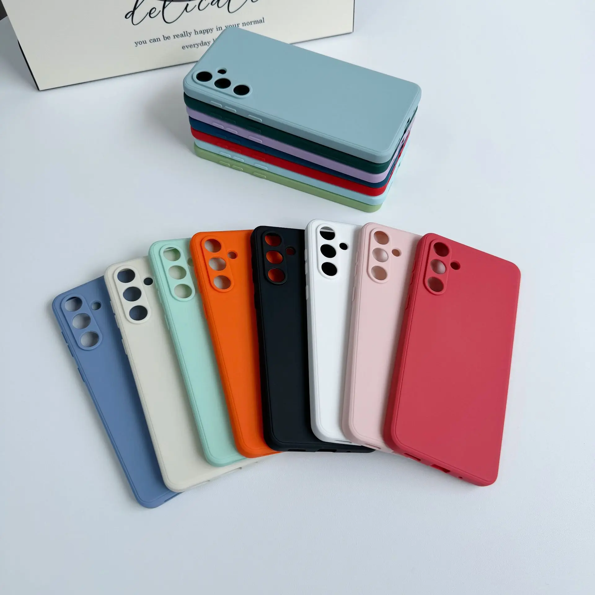 OEM Factory Provide Rubber Mobile Phone Covers For Galaxy S25 Ultra Silicone phone Case For Samsung S25 Phones Cases