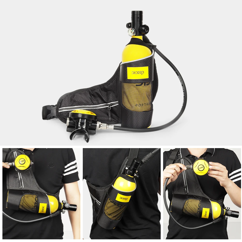 DIDEEP 3000PSI Underwater 10-20mins Mini Scuba Diving Lung Tank Equipment
