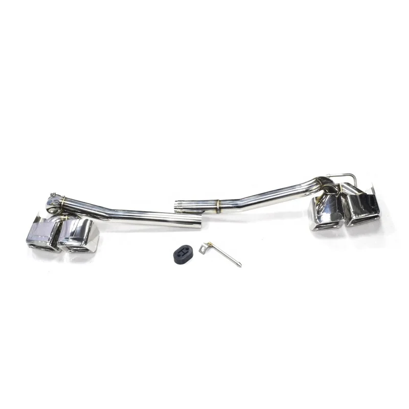 SYPES 304 Stainless steel W204 Exhaust Pipe for 2009-2013 Bens C180 C200 Exhaust Tip C260 Muffler Tip Changed To C63 Body Kit