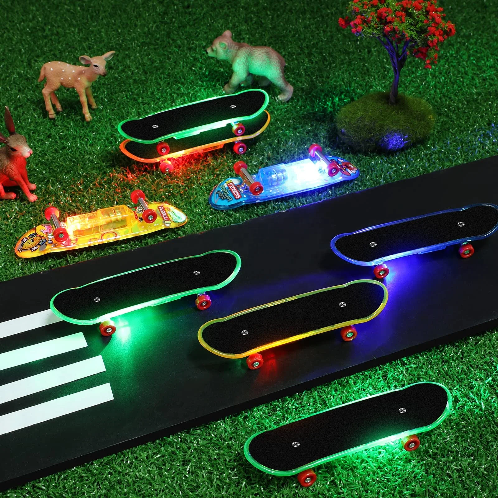 professional skateboard track brasil mini finger sports skateboards finger skate boarding mini finger led skateboard