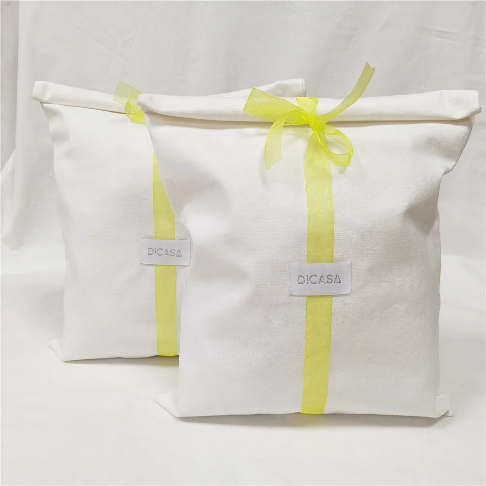 Hot Sale Large Organic Cotton Muslin Envelope Bag Pouch For Handbag Custom Logo Printed Cotton Envelope Dust Gift Bag