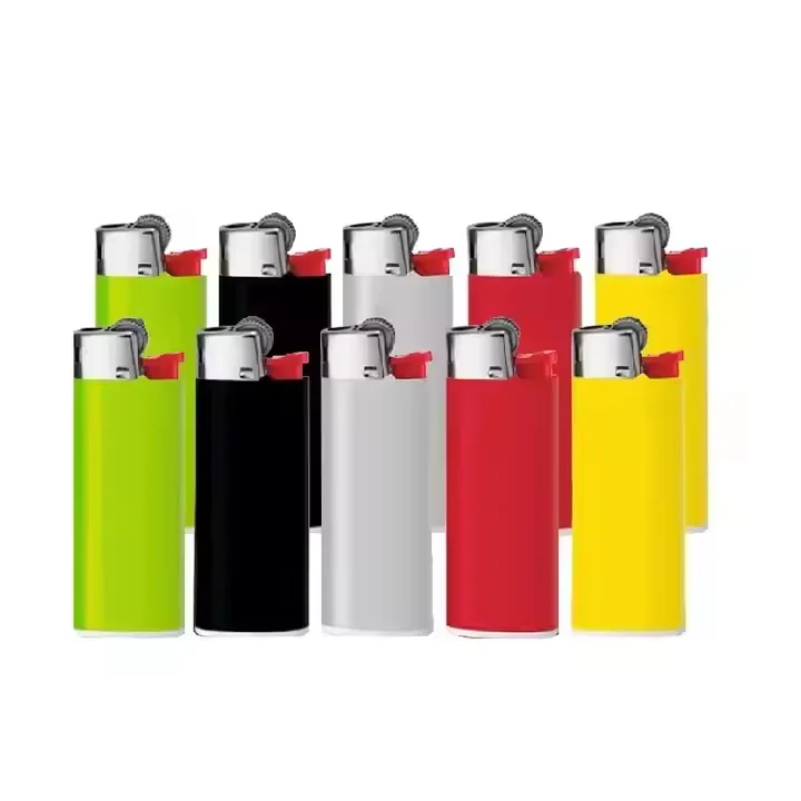 Pack of 50+3 Free Plastic Windproof Gas Cigar Lighters Mini J25 & Maxi J26 Lighters in Bulk Classic Design Lighters Cheap Price