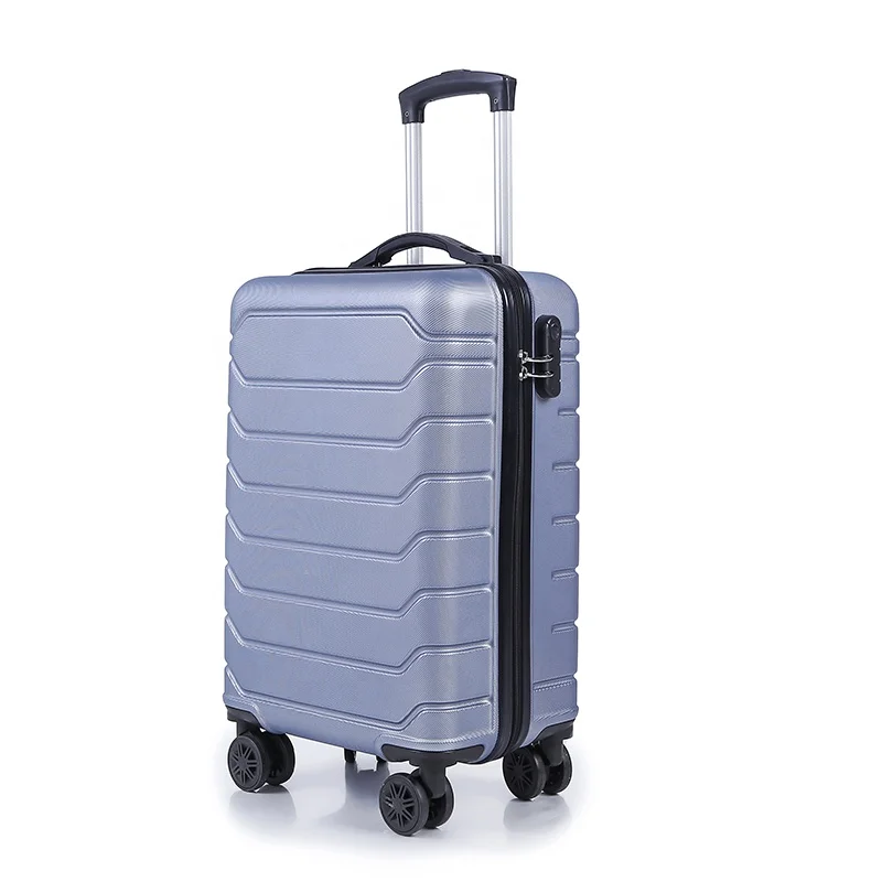 new silver luggages business fashion abs trolley luggage set