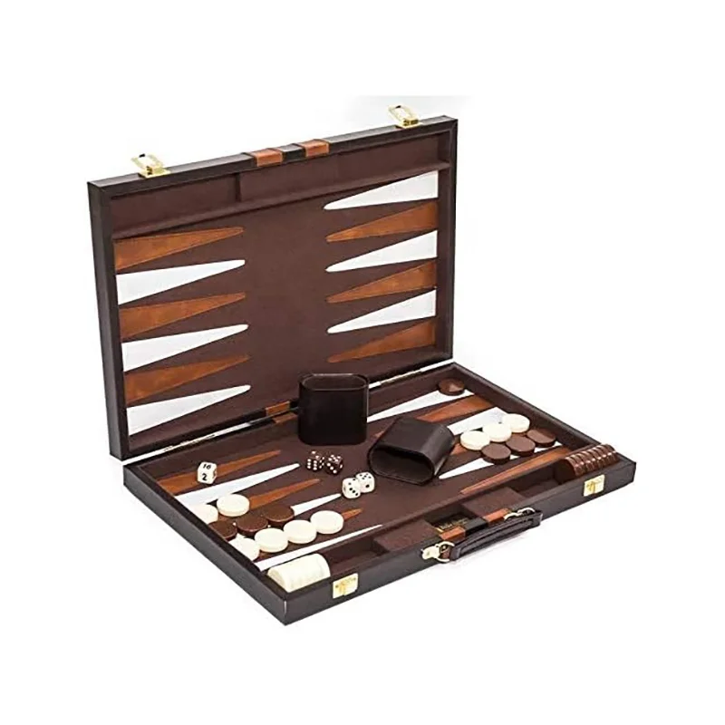 High quality Available in Small, Medium and Large Sizes Square vinyl Backgammon Set