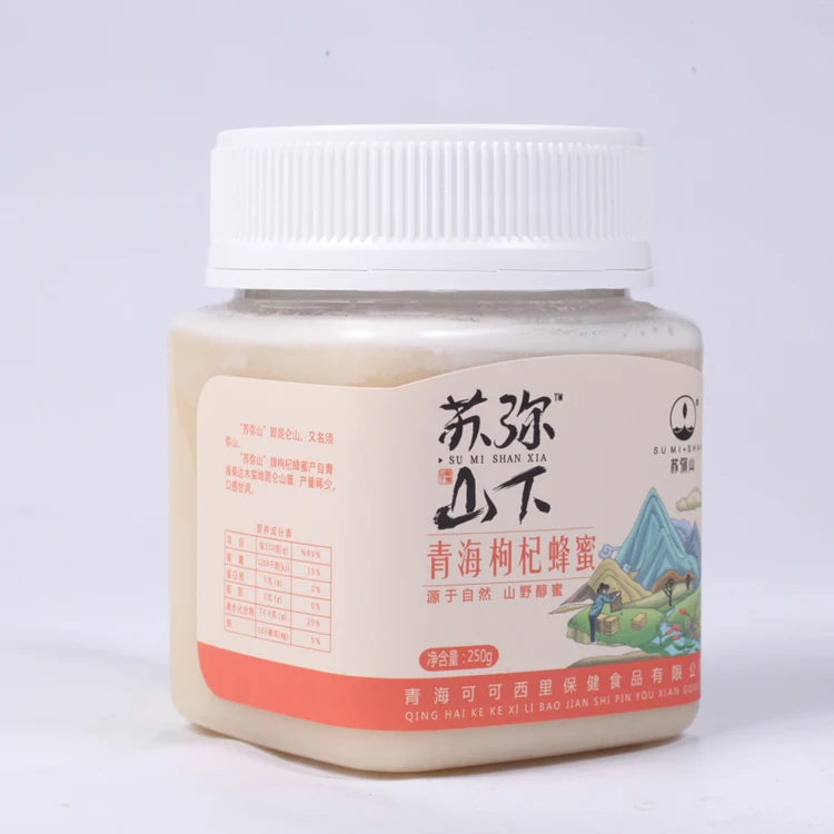 
Manufacturer Directly Supplied Goji Berry Flowers Honey Top Quality Raw Honey In 500g Jar Packing Bee Products Honey 