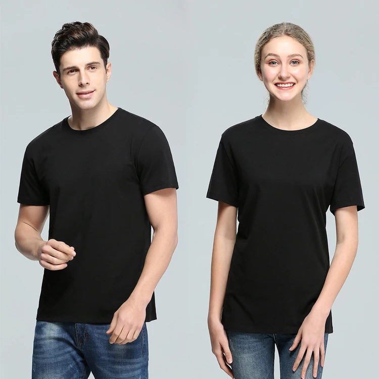 Wholesale China High Quality Blank Cotton Short Sleeve Plain Custom T Shirt