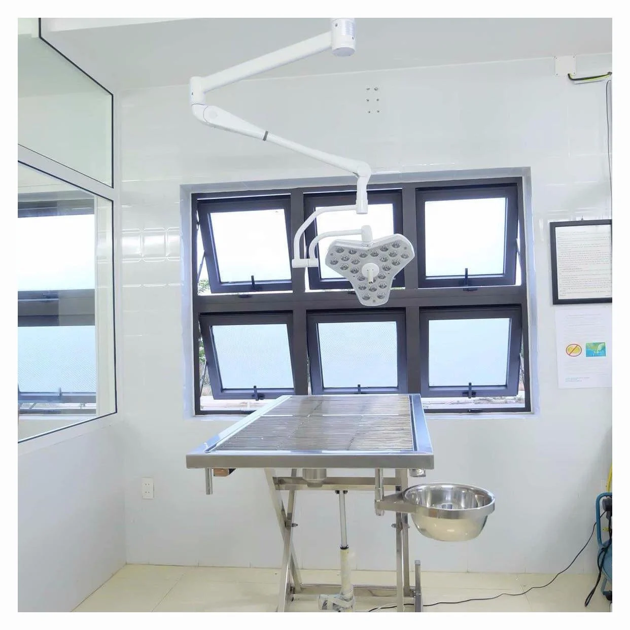 Hospital Medical Gynecological Factory Mobile Ceiling Surgical LED Lights Vet Clinic Operating Examination Lamp