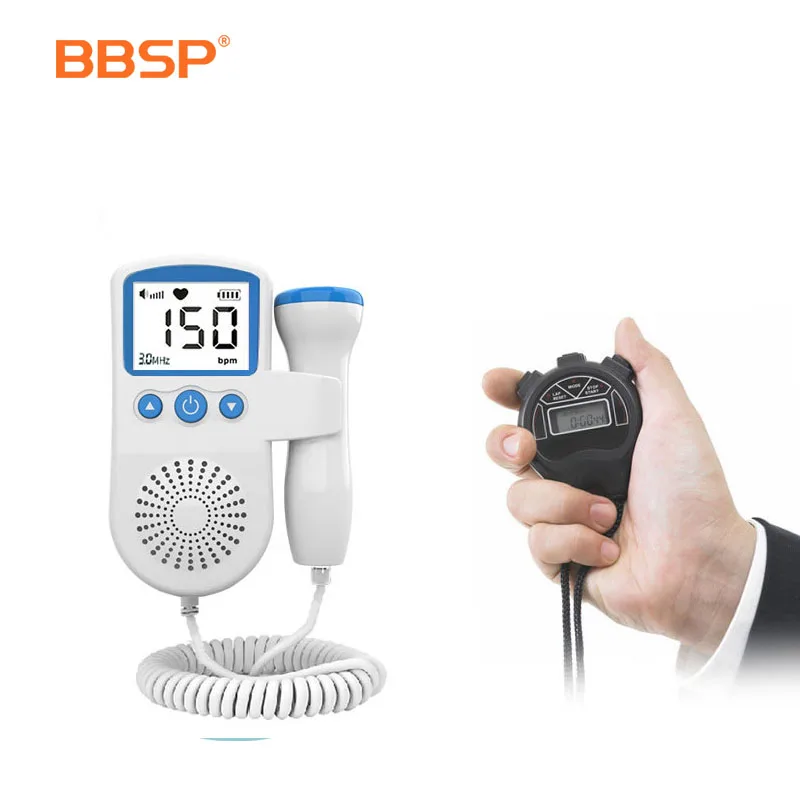 Ultrasound Baby Heartbeat rate Detector For Home care Pregnant Doppler Baby Heart Rate Monitor Pocket Doppler Fetal Doppler