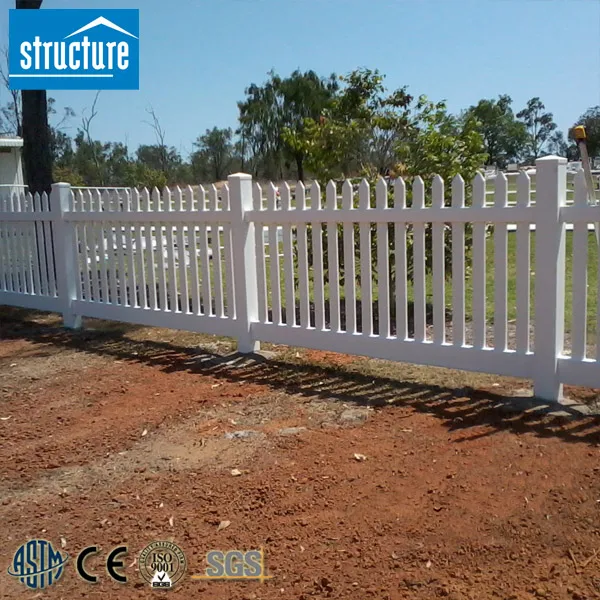 Uv proof Popular Style White Decorative Fence for Flower Beds