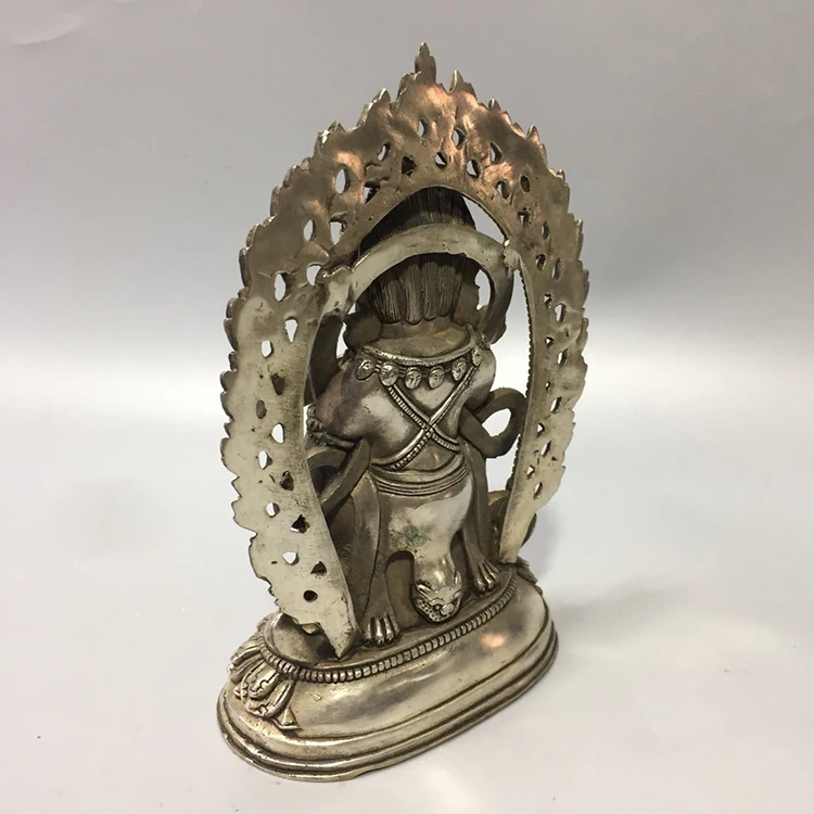 
Nepal Tibetan Tantra Buddhism Zambala Offering Huang God Of Wealth Sculpture Decorations 