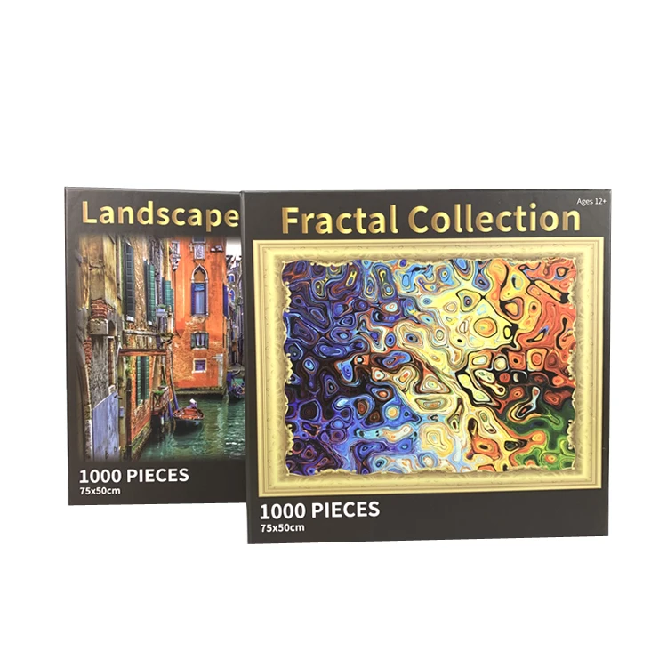 Factory Paper Custom  Round 1000 pieces Jigsaw Puzzle